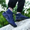 Sapatos Anfíbios de Rastreamento para Escalada em Montanha Masculino ao Ar Livre Sapatos de Caminhada Pesca Selvagem Acampamento Caminhada Escalada em Rocha Sapatos de Escalada Antiderrapantes Resistentes ao Desgaste