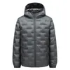 Chaqueta de plumón para hombre 2026 Otoño/Invierno 90% plumón de pato Chaqueta de plumón ligera para jóvenes con capucha Casual Cálida Abrigo para ir al trabajo