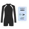 Traje de Baño Enterizo Deportivo para Mujer Profesional Conservador Nuevo Traje de Baño para Aguas Termales Manga Larga y Corta Traje de Baño para Adultos Mujeres Venta al por Mayor