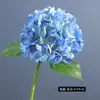 Hortensia con Tacto de Mano Simulada Película Realista Elegante Decoración para el Hogar Boda Arreglo Hortensia al por Mayor Flor Artificial Flor Falsa