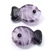 Contas de Vidro Coloridas de Peixinhos Contas de Vidro de Peixinhos Acessórios DIY Furo Reto Pulseira Contas de Vidro de Peixinhos Fofos Atacado