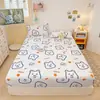 Funda de cama impermeable de TPU de color sólido transfronterizo (2024), funda de cama de clase A, lavable a máquina, funda protectora de colchón Simmons