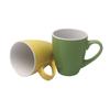 Taza de Cerámica con Esmalte de Doble Color Color Caramelo Impresión de Logo Taza de Café Barriga de Tambor Sudeste Asiático Taza de Comercio Exterior Taza de Regalo