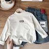 Ropa para niños, otoño 2024, nueva camisa base para niños, camisa base interior de invierno de terciopelo para bebés grandes
