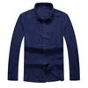 Camisa de manga larga con cuello cuadrado para hombre, talla grande, primavera y otoño, venta al por mayor, estilo Fat Brother Plus, holgada, informal, de jacquard, combinable con todo.