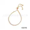 Pulseras de Joyería Transfronterizas, Lujo Ligero, Pulseras de Aleación de Gama Alta con Imitación de Cristal de Circonita, Pulseras de Moda para Mujer, Joyería al por Mayor