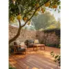 Piso WPC Externo Piso WPC Pequeno Terraço Jardim Segunda Geração Co-extrudido Anti-corrosão Placa Compósita Madeira-Plástico Pátio Externo Autoportante