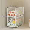 Estante de Almacenamiento Multicapa para Cocina, Gabinete Apilable por Capas, Rollo de Papel, Film Adhesivo Desechable, Estante de Almacenamiento para Utensilios de Cocina y Condimentos
