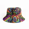 Bestseller internacional: Chapéu de pescador digital dupla face para homens e mulheres, chapéu de proteção solar, chapéu bucket moderno para atividades ao ar livre