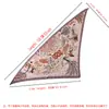 Bufanda Nueva Pequeña Triangular Estampado de Anacardo y Lunares Bufanda de Espiga Chal de Protección Solar para Viaje Fábrica Fuente Mayorista