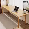 Escritorio Largo de Madera Maciza Nórdica Escritorio para Oficina en Casa Escritorio Moderno Simple para Computadora Escritorio de Trabajo para Estudiantes Estudio Oficina Escritura