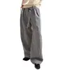 Pantalones casuales de rayas finas estilo americano 2026, de doble pliegue, fluidos, unisex, retro, de corte holgado, largos hasta el suelo, pantalones largos de moda