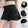 Pantalones de yoga falsos de dos piezas para mujer, nuevos pantalones de fitness de secado rápido para verano, pantalones cortos deportivos anti-exposición para entrenamiento de running