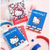 Cuaderno Impermeable Sanrio Hello Kitty con Cubierta de Alta Calidad, Atractivo Planificador Estudiantil, Notas de Clase, Hojas Sueltas, Cuaderno de Gran Capacidad