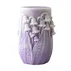 Jiahui Mei Lirio del Valle Vela Aromática Cilíndrica Molde de Silicona DIY Flor en Relieve Vela Decorativa Moldes para Adornos