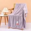 Toalla de dos piezas de coral polar para madre e hijo, toalla para lavarse la cara, toalla absorbente de secado rápido para el cabello, toalla de baño para el hogar, venta al por mayor para hombres y mujeres