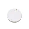 Espejo de cuero grueso en stock con gancho para colgar, se puede usar como accesorio de bolso, espejo de maquillaje redondo de cuero de color sólido, personalizable