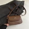 Bolso Nuevo de Axila para Mujer 2025 Simple Color Sólido Un Solo Hombro Bolso Silla de Montar Moda Estilo Coreano Moda Bandolera Bolso Cuadrado Pequeño