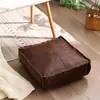 Reposapiés para persona perezosa, almacenamiento de ropa vieja sin usar, sofá, taburete bajo, sala de estar, mirador, taburete de cuero, cojín de cuero, tatami