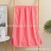 Conjunto de Toalha de Coral Fleece e Toalha de Banho Transfronteiriço, Toalha de Rosto, Toalha de Banho Doméstica com Acabamento na Borda, Padrão Abacaxi Liso, Modelo Popular de Comércio Exterior
