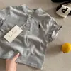 Nuevas Camisetas Cortas de Moda Estilo Coreano para Niños y Niñas Jóvenes