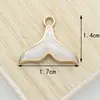 Acessórios DIY Liga Coreana Esmaltada Cauda de Sereia Colar Brincos Pulseira Pequeno Pingente Pingente Chaveiro