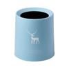 Lixeira de Mesa Quadrada Mini Escandinava Sem Tampa para Mesa de Centro Sala de Estar Escritório Estudo Camada Dupla Estilo Japonês Simples Criativo