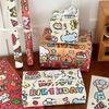 Papel de regalo con grafiti creativo original de nombre conjunto Tengyi Papel de embalaje de regalo de dibujos animados lindo de alto aspecto Papel de embalaje