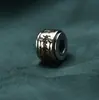 Colgante de Plata de Ley S925 con Mantra de Seis Caracteres para Atraer la Fortuna, Abalorio Separador Versátil Retro de Nicho Personalizado, Accesorio Hecho a Mano para DIY