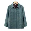 Abrigo de otoño de la abuela, ropa para mujeres de mediana edad y mayores, cárdigan para señoras mayores, tops para madres de 70-80 años, talla grande