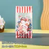 Bolsa Autoportante Cóncava Lateral de Dibujos Animados Escarchada Dulce Seco Crujiente de Copos de Nieve Bolsa de Empaque de Grado Alimenticio Bolsa Sellada a Máquina para Snacks de Horneado