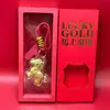 Llavero de Oro Riqueza Instantánea, Colgante Pequeño del Año del Caballo, Regalo Creativo de Año Nuevo, Negocios, Seguros, Regalo para Banco al por Mayor