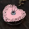 Tarjeta de Lugar para Copa de Vino Corazón Rosa Esquina de Copa de Vino Tinto Bendición Escrita a Mano Tarjeta de Mesa Tarjeta de Nombre para Copa en Banquete de Bodas Lista para la Venta