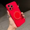 Adequado para Apple 16promax Borda Reta Cubo Mágico 16E Suporte Rotativo com Pivô 15pro Capa de Silicone para Celular 14pm