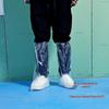 Cobre-sapatos de Plástico, Tubo Longo, À Prova de Chuva para Exterior, Adequado para Rafting e Uso na Fazenda, Protetor, Espessado, Impermeável, Tubo Alto, Estilo Longo