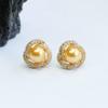 Pendientes de Perla Guan Yu Ganchos para Orejas de Perla de Concha Joyería Oro Champán Accesorios de Lujo Ligero Fábrica Venta al por Mayor Dropshipping S2072109