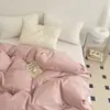 Peça única algodão puro 13376 sarja algodão puro simples cor sólida capa de edredom peça única quatro estações universal contagem 40 atacado de cama