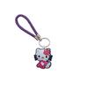 Llavero de cuerda trenzada creativo de la serie Hello Kitty de Amazon, colgante de coche creativo Dunhuang de cuero con dibujos animados