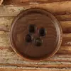 Botones clásicos de cuatro agujeros con borde fino, botones naturales de fruta, azul marino oscuro, versátiles y sencillos, adecuados para abrigos, chaquetas y cárdigans