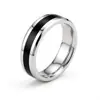 Accesorios populares transfronterizos anillo de acero de titanio con esmalte gota anillo de pareja de acero inoxidable de moda popular entre celebridades de internet venta al por mayor