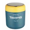 Tiktok Daifa taza para desayuno de acero inoxidable 304 taza para sopa aislada estilo japonés con tapa cuchara sellada taza para leche de soya olla para sopa aislada