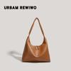 Bolso Color Té con Leche para Mujer, Bolso de Hombro de Gran Capacidad para el Trabajo, Bolso de Axila, Bolso Tote de Moda Retro Estilo Coreano Verano 2026