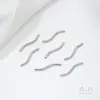 Tubo Hueco Curvo en Forma de S Brillante que Conserva el Color Relleno de Oro de 14K Accesorios de Joyería para Pulsera Collar Pendientes DIY Materiales Hechos a Mano