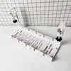 Suporte Retrátil para Gerenciamento de Cabos sob a Mesa Sem Furos Organizador de Cabos de Mesa Ranhura para Gerenciamento de Cabos Suporte para Armazenamento de Fios Plug-in
