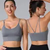 Sutiã esportivo plus size transfronteiriço com bojos e lindo design nas costas, adequado para usar como peça externa, sutiã de ginástica sem fio à prova de choque para mulheres, roupas de yoga