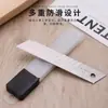Cuchillo de utilidad pequeño y portátil, Cuchillo de herramienta de acero inoxidable, Cortador de papel de papelería de metal para oficina, Hoja de corte para película