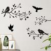 Adesivos de Parede de Pássaros em Galhos Transfronteiriços Amazon Sala de Estar Quarto Decoração de Ambiente TEMU Adesivos Explosivos Adesivos Autoadesivos