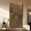 Comercio Exterior Transfronterizo al por Mayor Pintura Decorativa de Entrada Estilo Vintage Pintura de Luz LED Pintura Colgante de Arenisca Arte de Pared para Pasillo de Entrada