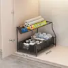 Estante de Almacenamiento Multicapa para Fregadero de Cocina Platos de Especias Canasta Extraíble para Gabinete de Fregadero Estante de Almacenamiento en Capas