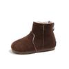 Botas Curtas com Zíper Estilo Coreano Infantil Retrô 2025 Outono e Inverno Novo Estilo Cor Sólida Versátil Botas Boken para Meninos e Meninas Botas Casuais de Couro